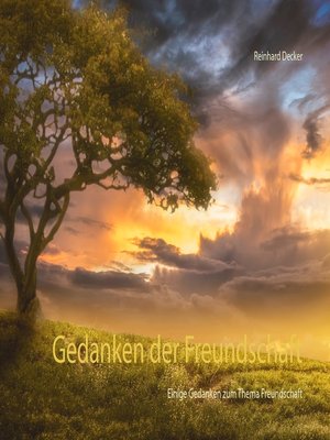 cover image of Gedanken der Freundschaft